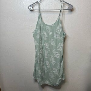 Kiwi & Punch Adjustable Spaghetti Strap Tropical Print Babydoll Dress Size Small